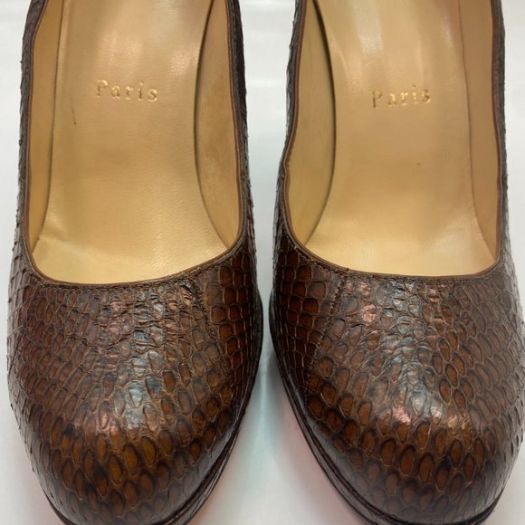 Christian Louboutin New Simple Python Heels 36 - Picture 5 of 11